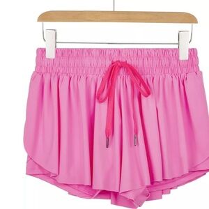 Flowy Athletic Shorts for Women Gym Yoga Workout Running Skort Spandex Butterfly